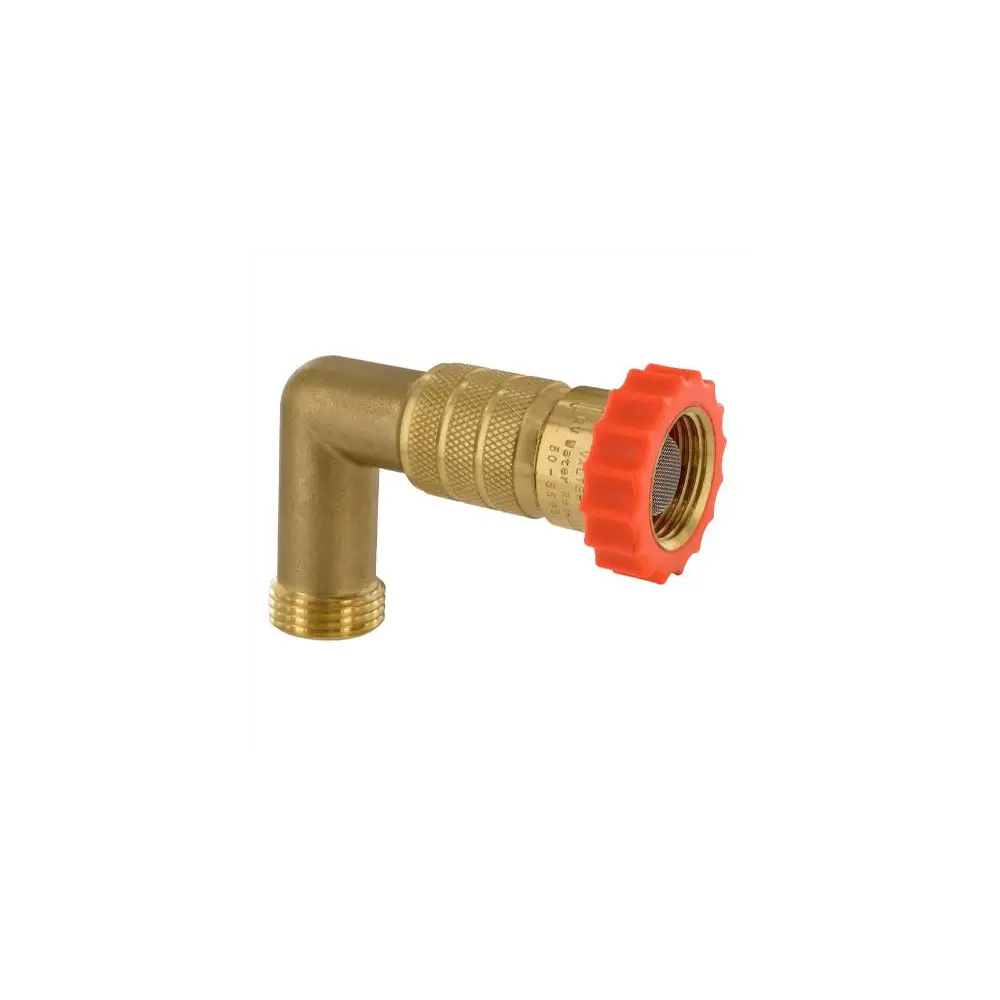 Water Pressure Regulator w/ 90 Degree Hose Saver - VALA01-2222VP